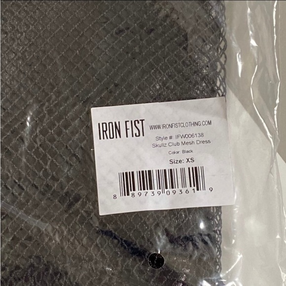 Iron Fist Skulls Club Mesh Skater Dress NEW XS - Picture 3 of 8